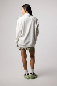 OFF-WHITE BANK HALF ZIP CREW