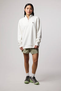 OFF-WHITE BANK HALF ZIP CREW