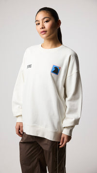 SUDADERA SWING BLANCO ROTO