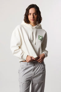 SUDADERA CON CAPUCHA MUJER NATURE BLANCO ROTO