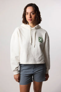 SUDADERA CON CAPUCHA MUJER NATURE BLANCO ROTO