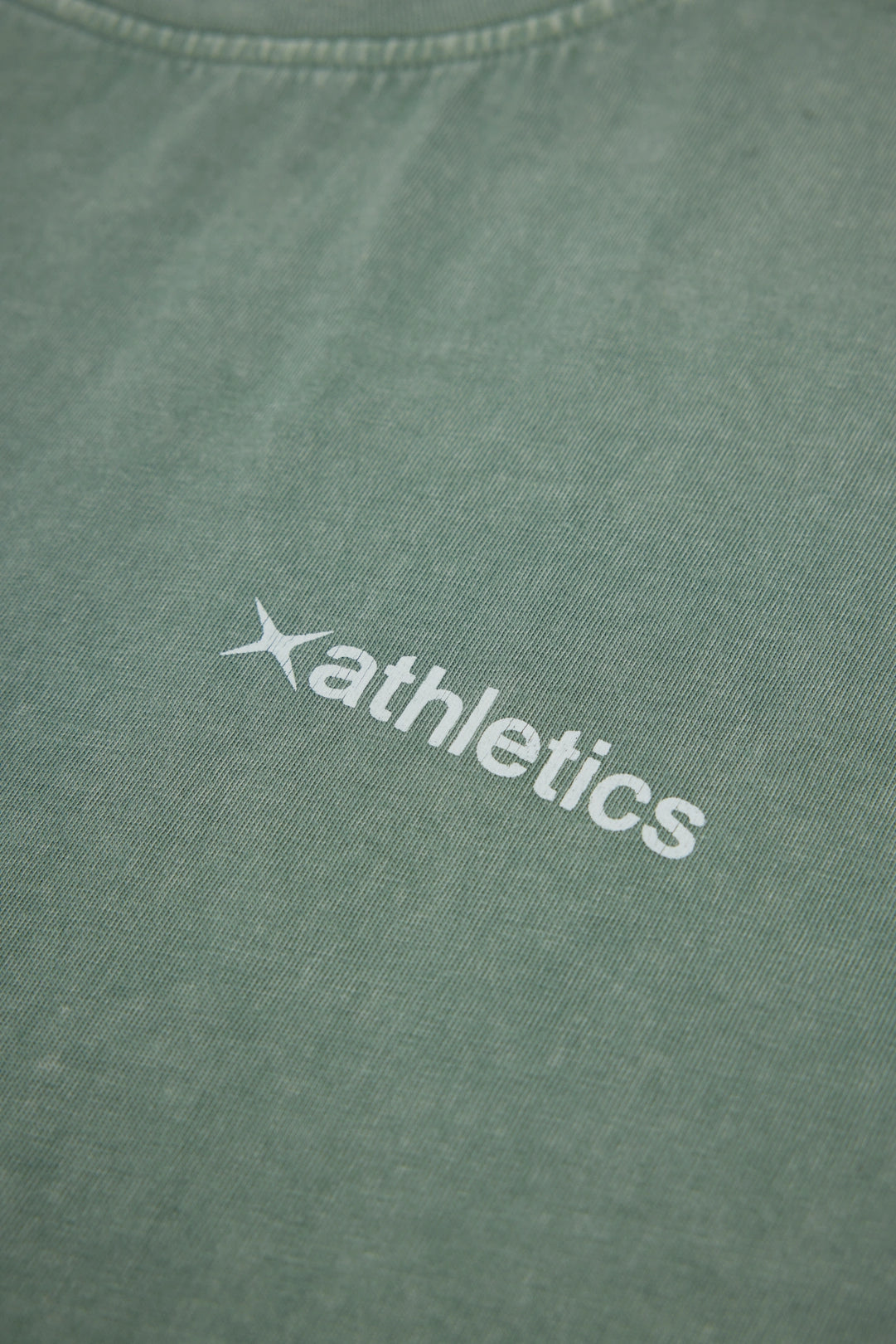 OLIVE GREEN CIRCLE WASH TEE