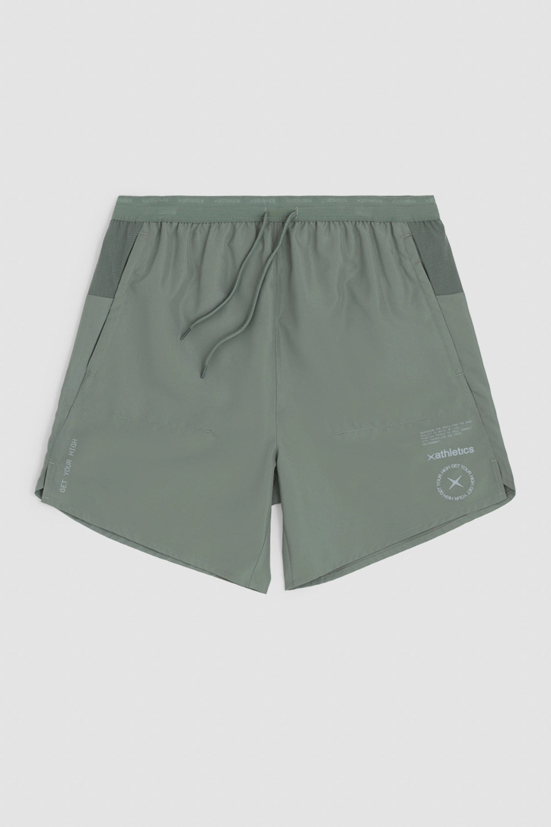 OLIVE GREEN TRAIN SHORTS
