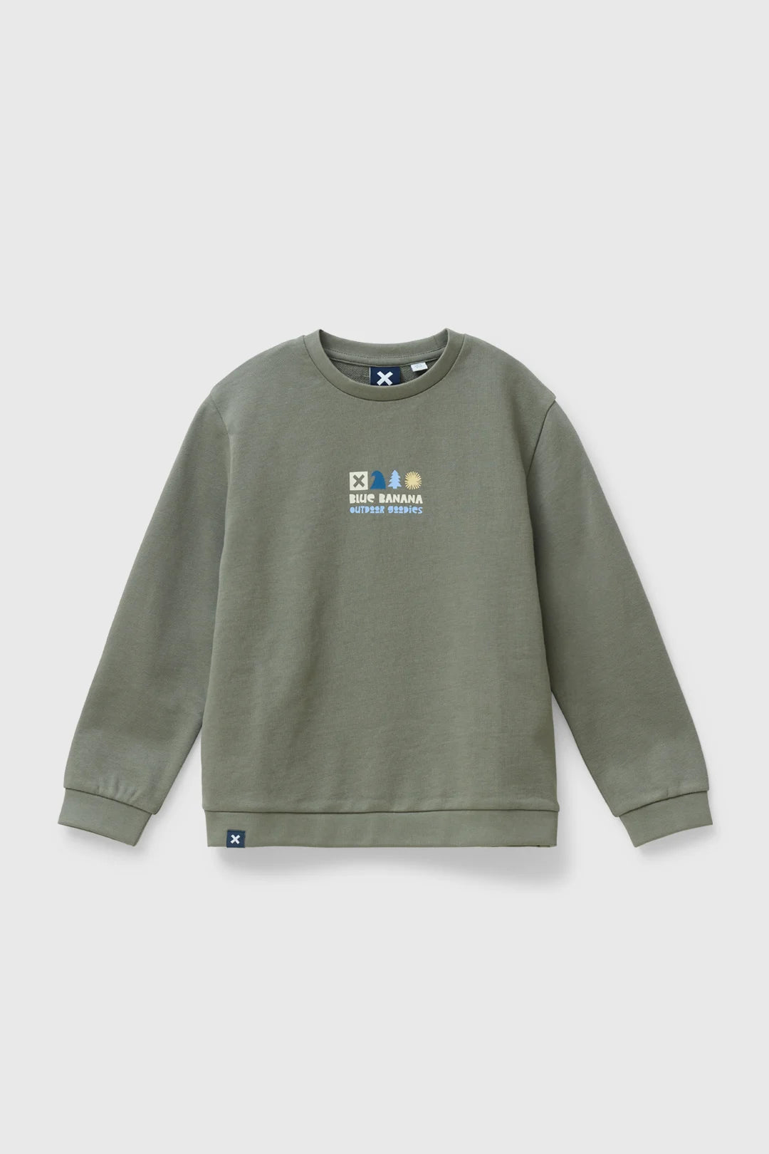 OLIVE GREEN BOX KIDS CREW
