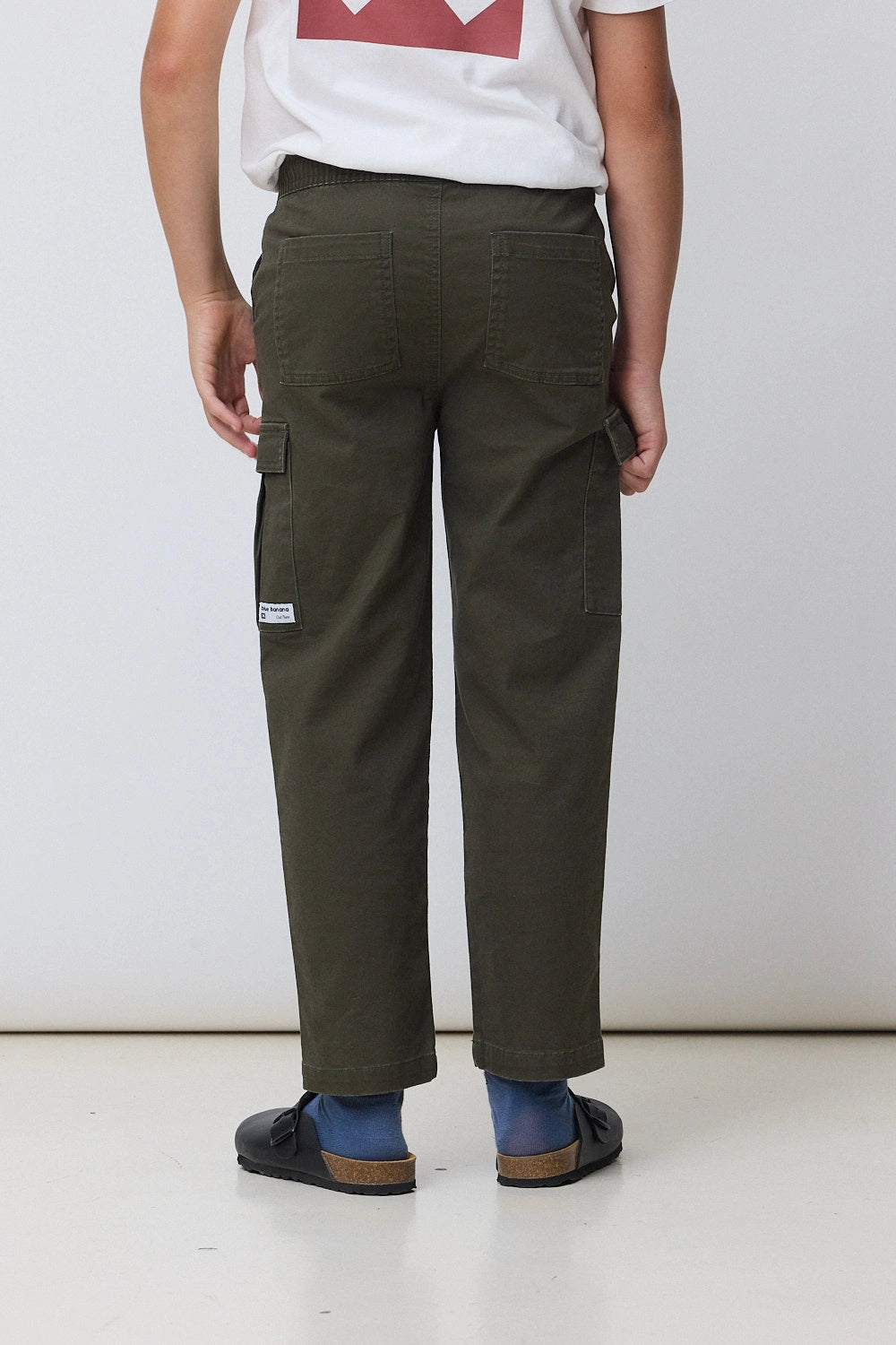 OLIVE GREEN CARGO KIDS CARGO PANT