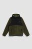 OLIVE GREEN SHERPA POLAR HOODIE