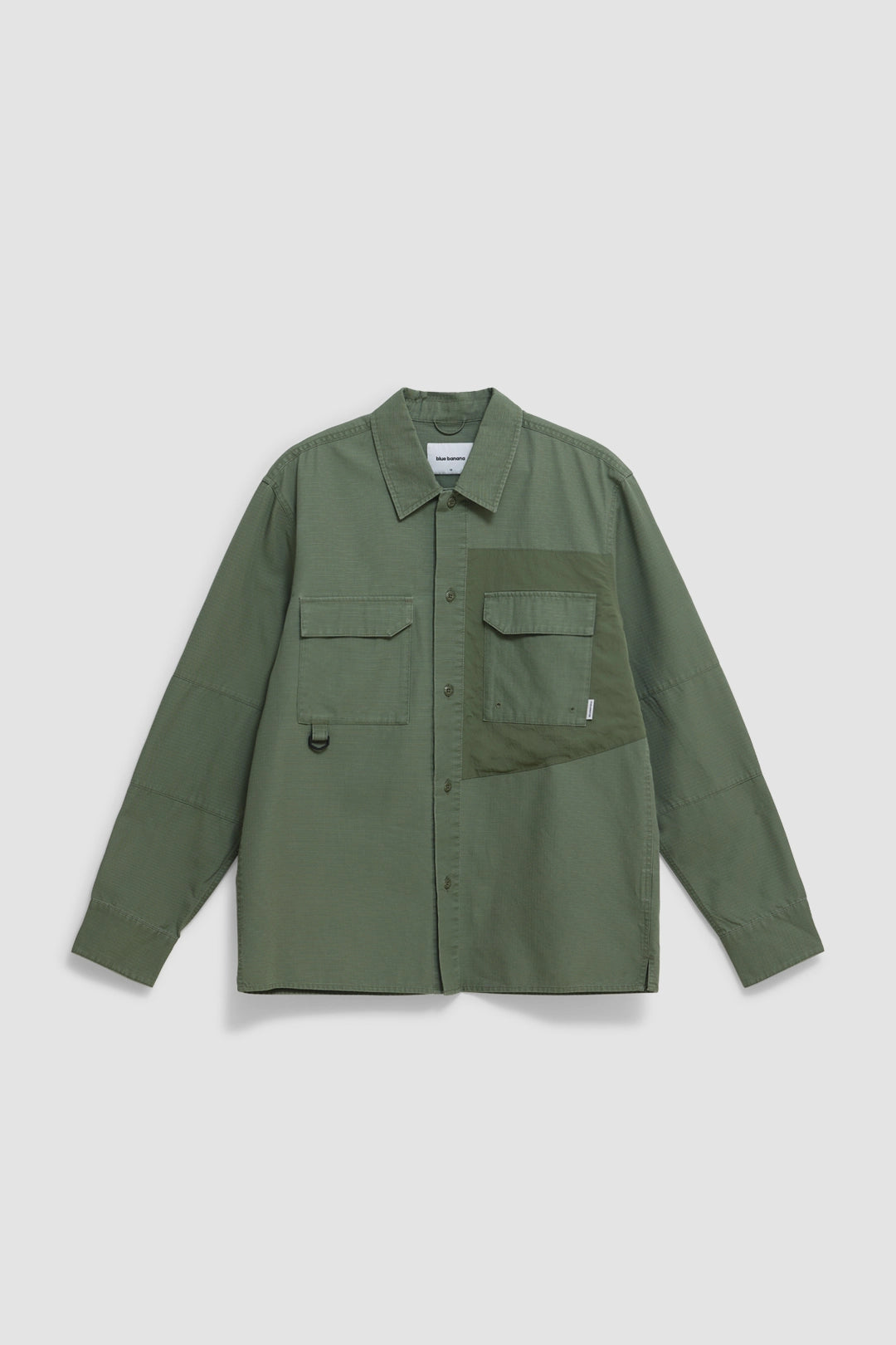 OLIVE GREEN TECH OVERSHIRT
