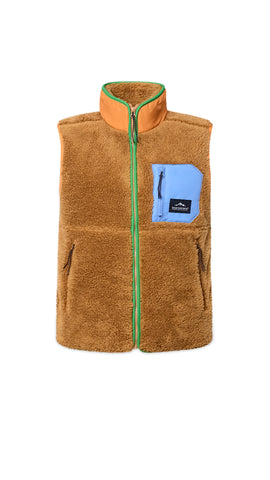 Fleece orange vest online