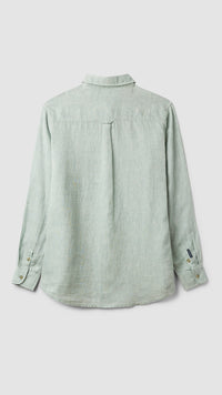GREEN LINEN SHIRT