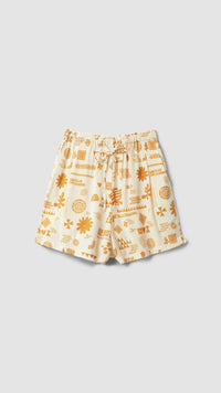 ECRU TILE WOMAN SHORTS