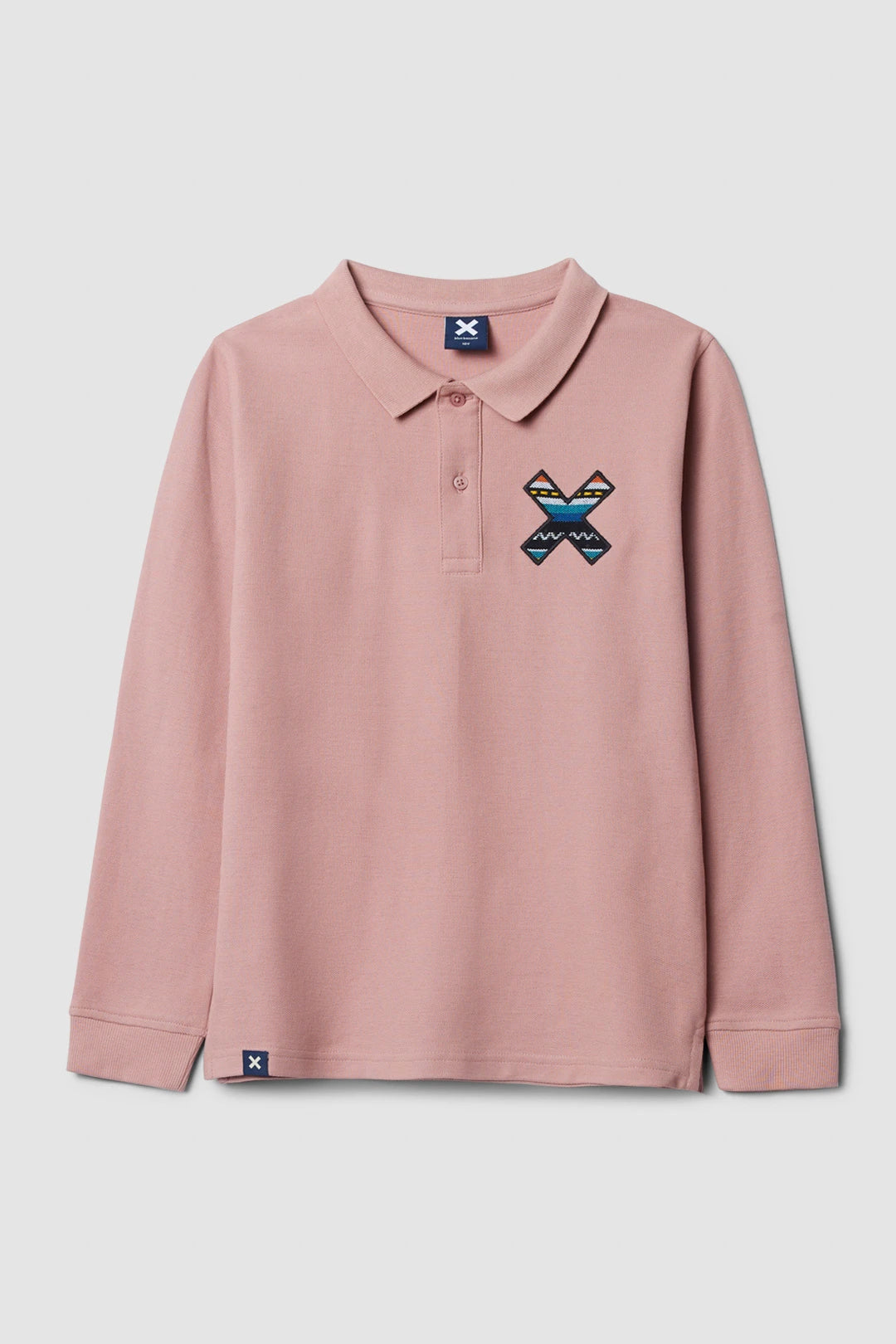 PEACH CLASSIC KIDS LONG SLEEVE POLO
