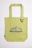 LIME GREEN PEAK TOTE BAG