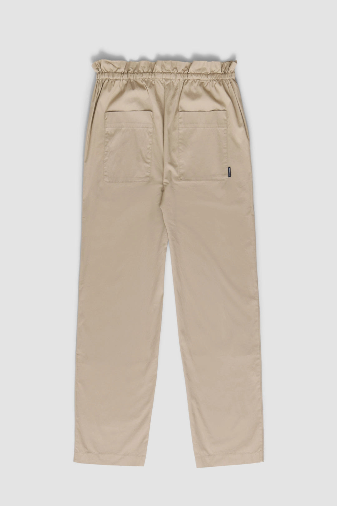 CAMEL POPLIN WOMAN STRAIGHT PANT
