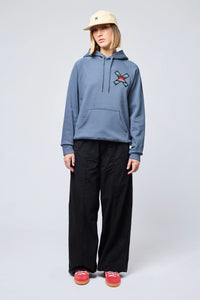 SUDADERA CON CAPUCHA CLASSIC SKY BLUE