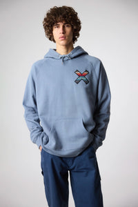 SUDADERA CON CAPUCHA CLASSIC SKY BLUE