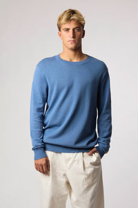 SKY BLUE FISH KNITTED SWEATER