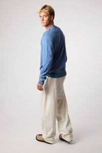 SKY BLUE FISH KNITTED SWEATER