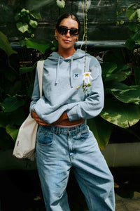 SUDADERA CON CAPUCHA ICONIC SKY BLUE