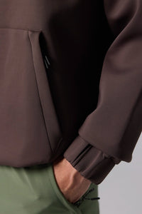 SOLID BROWN NON-GRAVITY HOODIE