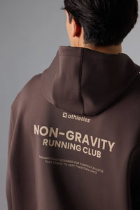 SOLID BROWN NON-GRAVITY HOODIE