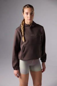 SOLID BROWN NON-GRAVITY HOODIE