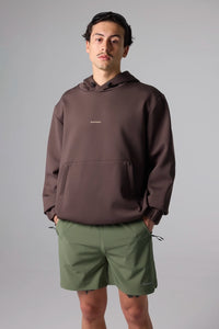 SOLID BROWN NON-GRAVITY HOODIE