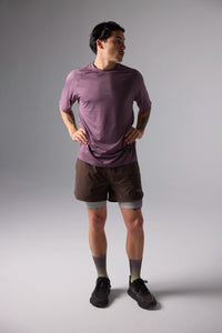 SOLID BROWN TRAIL SHORTS