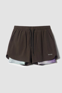 SOLID BROWN TRAIL SHORTS