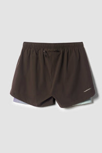 SOLID BROWN TRAIL SHORTS