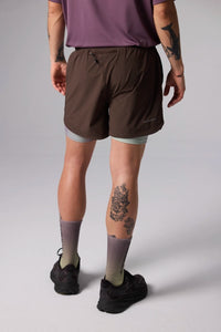 SOLID BROWN TRAIL SHORTS
