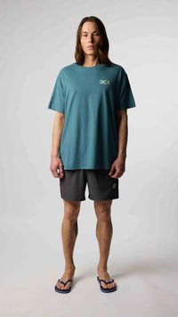 AMAZON GREEN BLOCK TEE