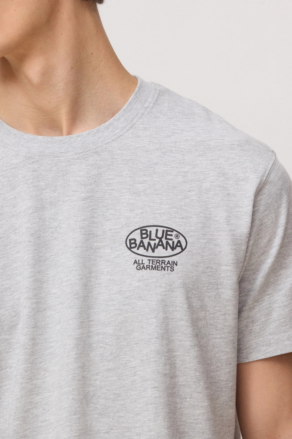 GREY MELANGE TEN TEE