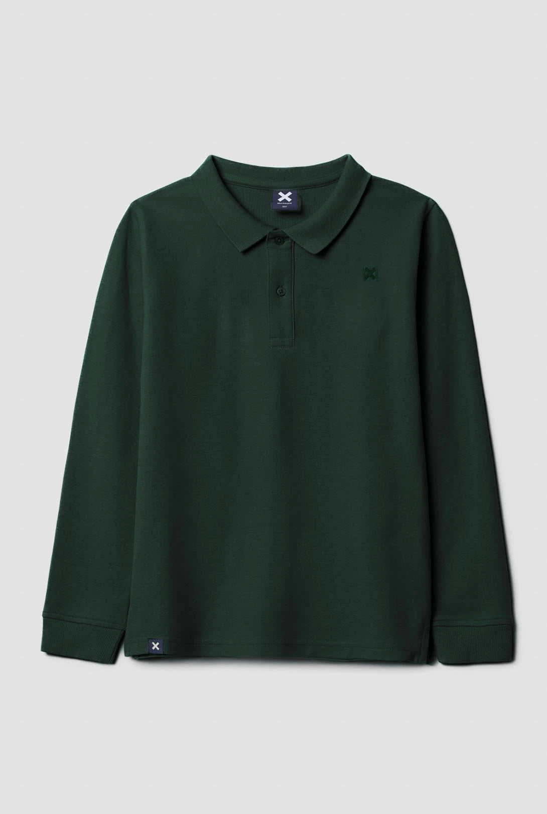 TREKKING GREEN NATURE KIDS LONG SLEEVE POLO
