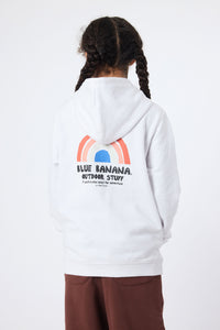 WHITE RAINBOW KIDS HOODIE