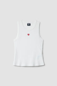 WHITE HEART WOMAN TANK TOP