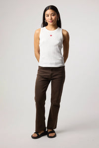 WHITE HEART WOMAN TANK TOP