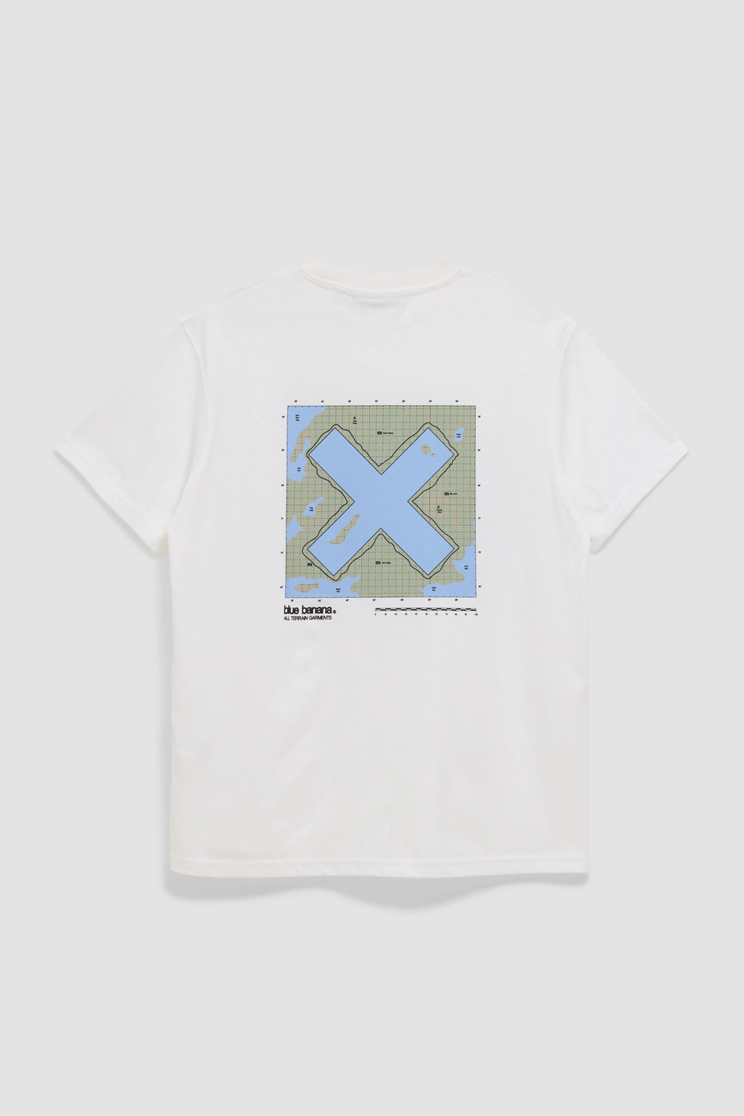 WHITE MAP TEE