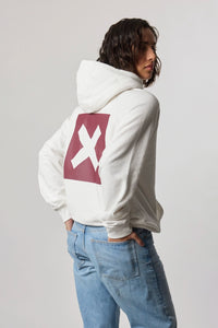 SUDADERA CON CAPUCHA NATURE BLANCA