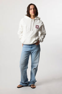 SUDADERA CON CAPUCHA NATURE BLANCA