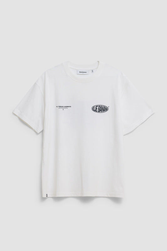WHITE OVAL TEE