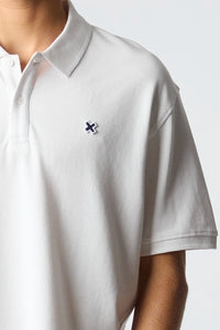 POLO PATCH BLANCO