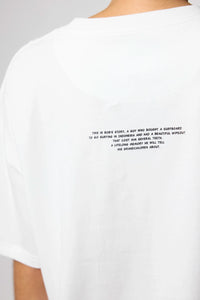WHITE WIPEOUT TEE