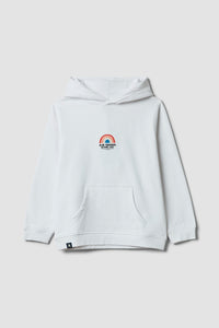 WHITE RAINBOW KIDS HOODIE