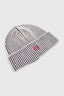 WHITE RIB BEANIE