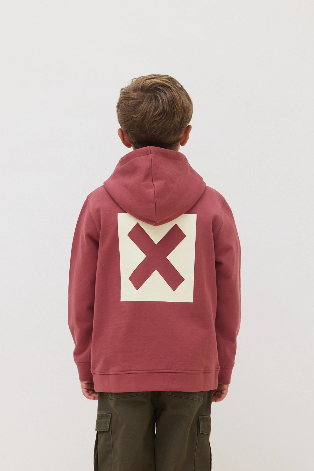 WINE NATURE KIDS FULL ZIP HOODIE